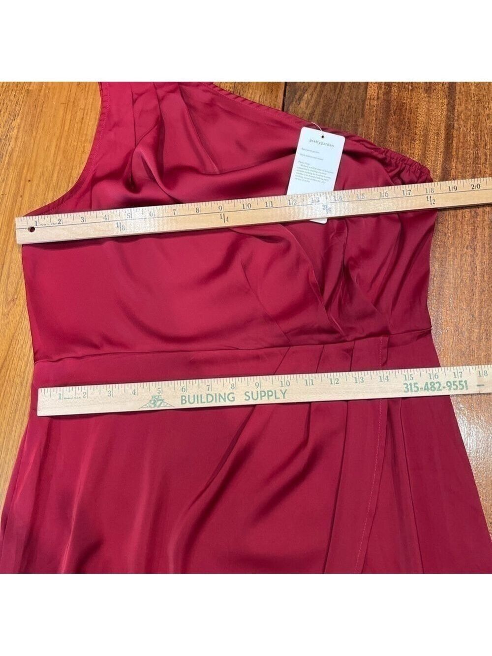 Pretty Garden Res One Shoulder Dress size M. NWT - Picture 9 of 16